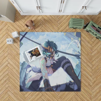 Genshin Impact Xiao Anemo Adept Anime Rug