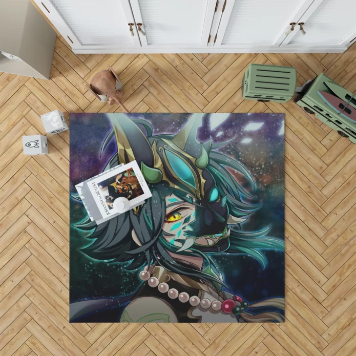 Genshin Impact Xiao Mythic Quest Anime Rug