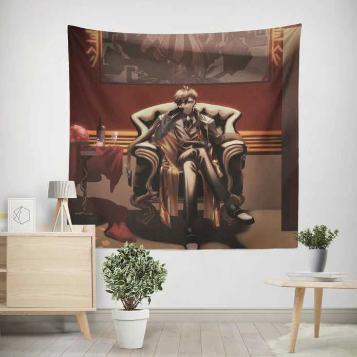 Genshin Impact Zhongli Elemental Mastery Anime Wall Tapestry