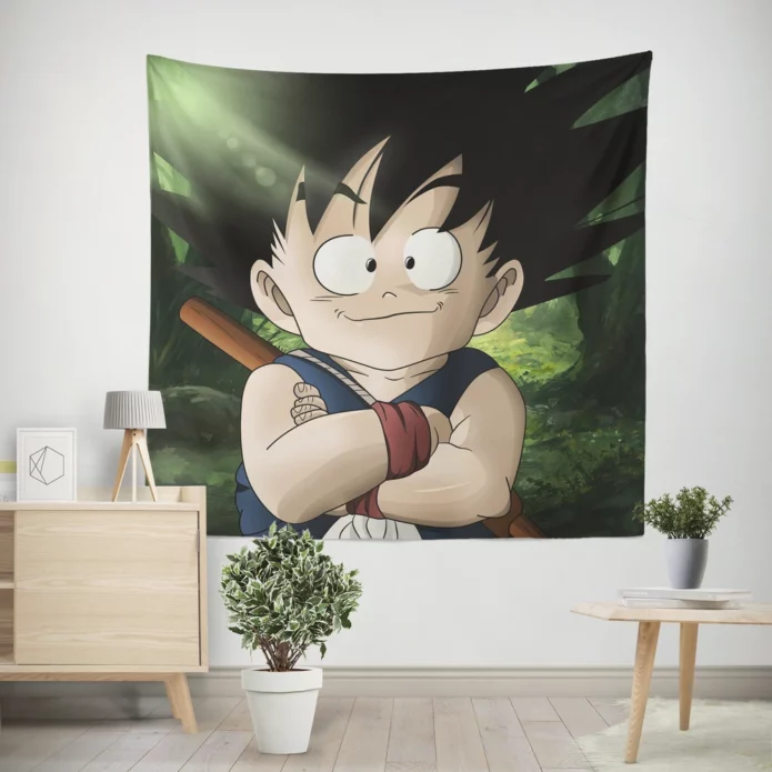 Goku Journey Legendary Warrior Anime Wall Tapestry