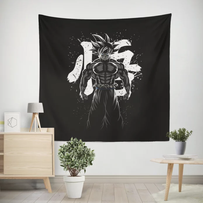 Goku Power Unleashed Dragon Ball Z Anime Wall Tapestry