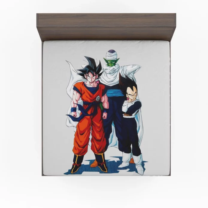 Goku Vegeta Piccolo Z Warriors Saga Anime Fitted Sheet