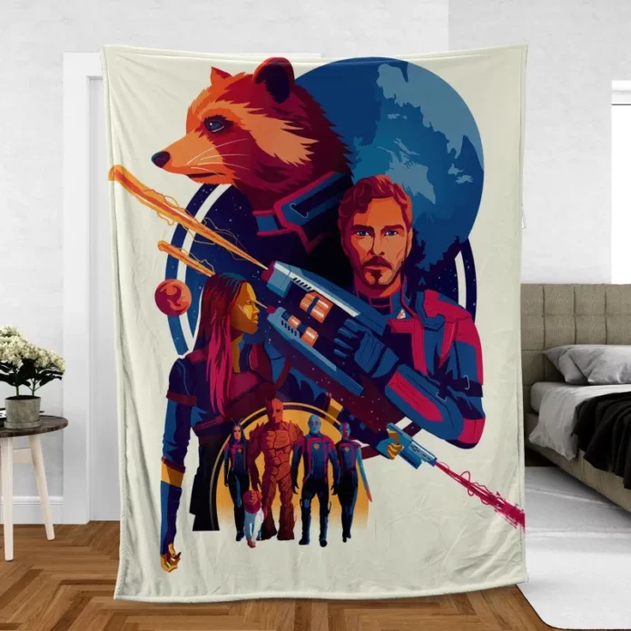 Guardians Of The Galaxy Celestial Showdown Fleece Blanket