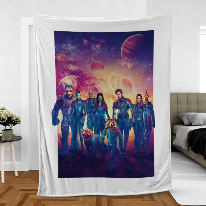 Guardians Of The Galaxy Volume 3 Unleashed Fleece Blanket