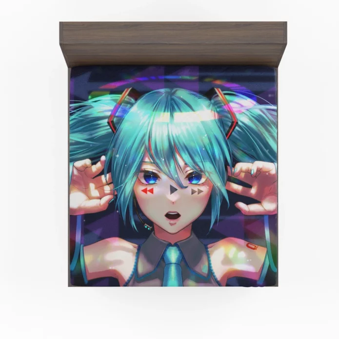 Hatsune Miku Anime Vocaloid Manga Fitted Sheet