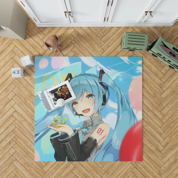 Hatsune Miku Virtual World Anime Saga Rug