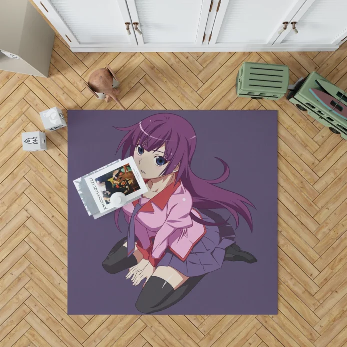 Hitagi Senjogahara Monogatari Heroine Anime Rug