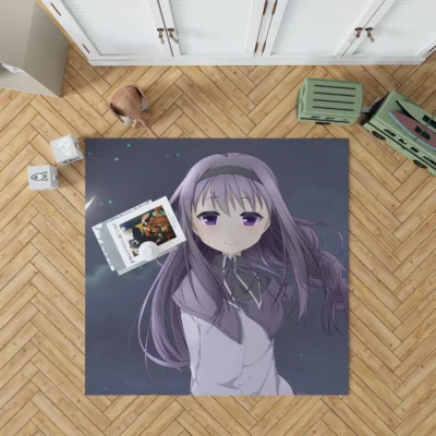 Homura Akemi Puella Magi Chronicles Anime Rug