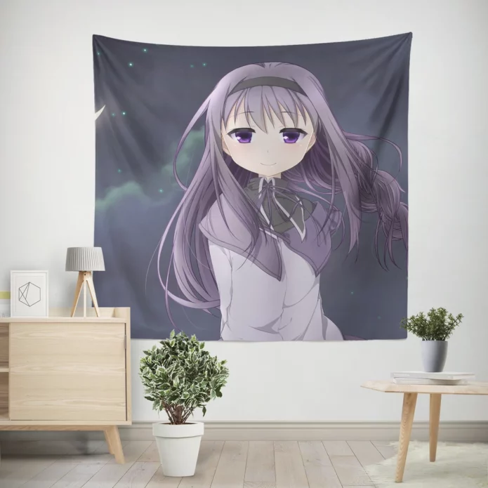 Homura Akemi Puella Magi Chronicles Anime Wall Tapestry