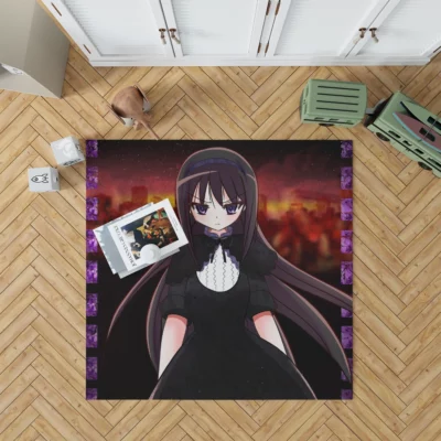 Homura Akemi Puella Magi Odyssey Anime Rug