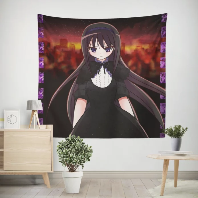 Homura Akemi Puella Magi Odyssey Anime Wall Tapestry