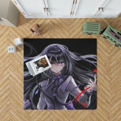 Homura Akemi Puella Magi Warrior Anime Rug