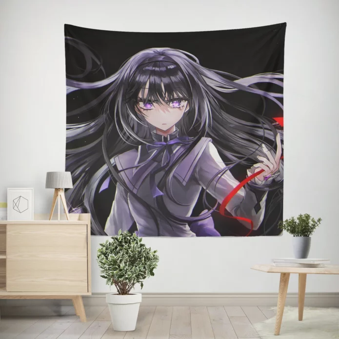 Homura Akemi Puella Magi Warrior Anime Wall Tapestry