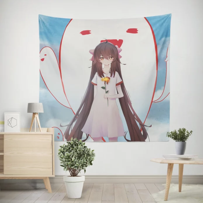 Hu Tao Odyssey In Genshin Impact Anime Wall Tapestry