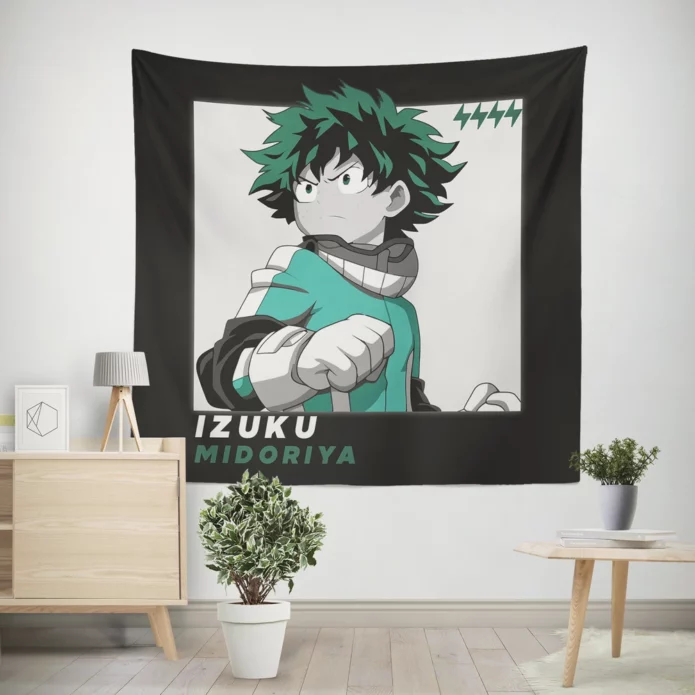 Izuku Midoriya My Hero Academia Shining Star Anime Wall Tapestry