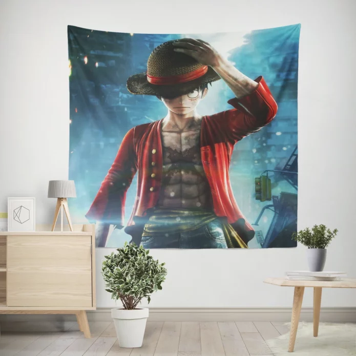 Jump Force Chronicles Luffy Heroic Quest Anime Wall Tapestry