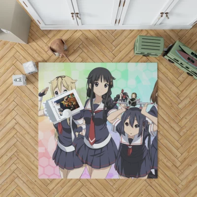 K-On Band Harmony Yui and Friends Anime Rug