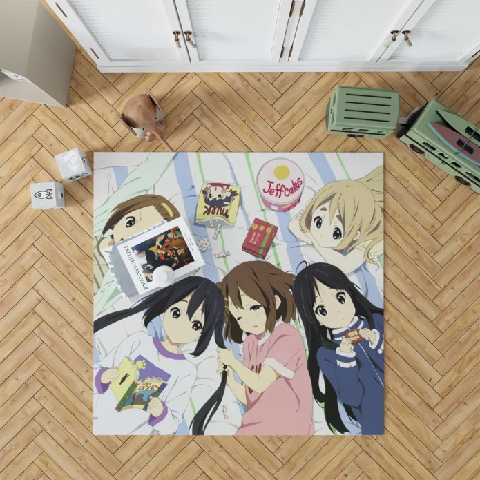 K-On Crew Musical Journey Yui And More Anime Rug