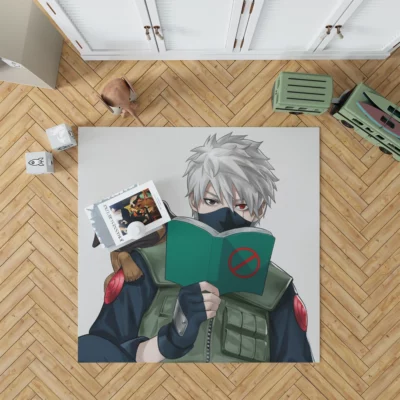 Kakashi and Pakkun Naruto Duo Anime Rug