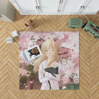 Kaori Melancholy Tears of a Cat Anime Rug