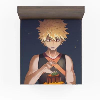 Katsuki Bakugou Heroic Academia Adventure Anime Fitted Sheet