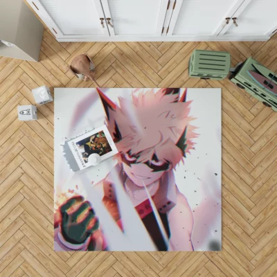 Katsuki Bakugou Heroic Academia Chronicle Anime Rug