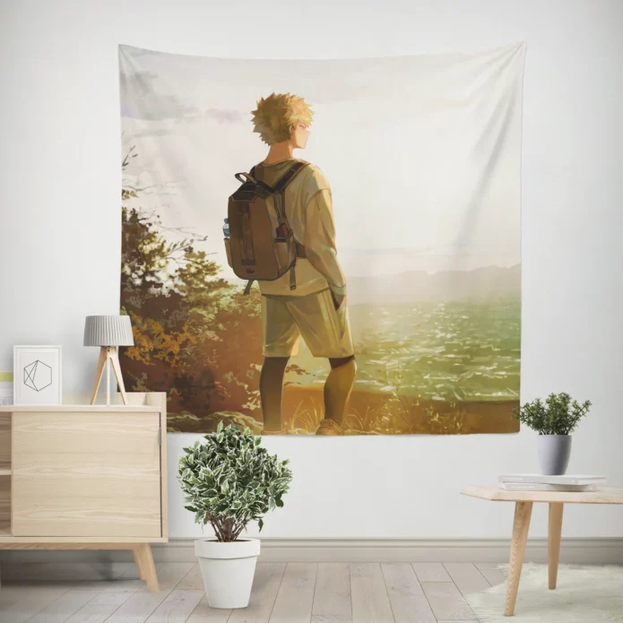 Katsuki Bakugou My Heroic Tale Anime Wall Tapestry