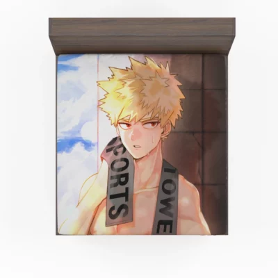 Katsuki Bakugou Rising Hero Academia Anime Fitted Sheet