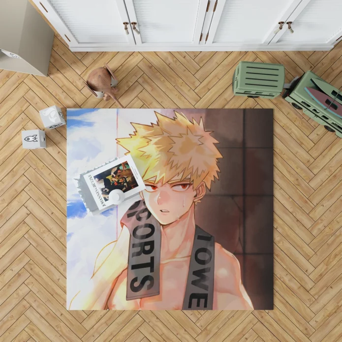 Katsuki Bakugou Rising Hero Academia Anime Rug