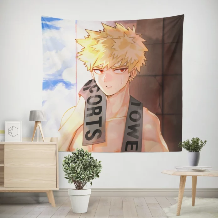 Katsuki Bakugou Rising Hero Academia Anime Wall Tapestry