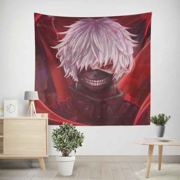 Ken Kaneki Tokyo Ghoul Adventure Anime Wall Tapestry