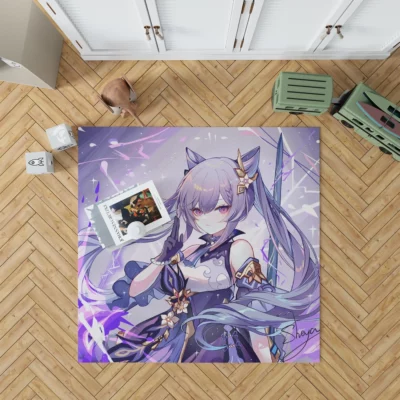 Keqing Impact Genshin Impact Star Anime Rug