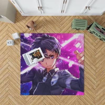 Kirito Kid Alicization Anime Rug