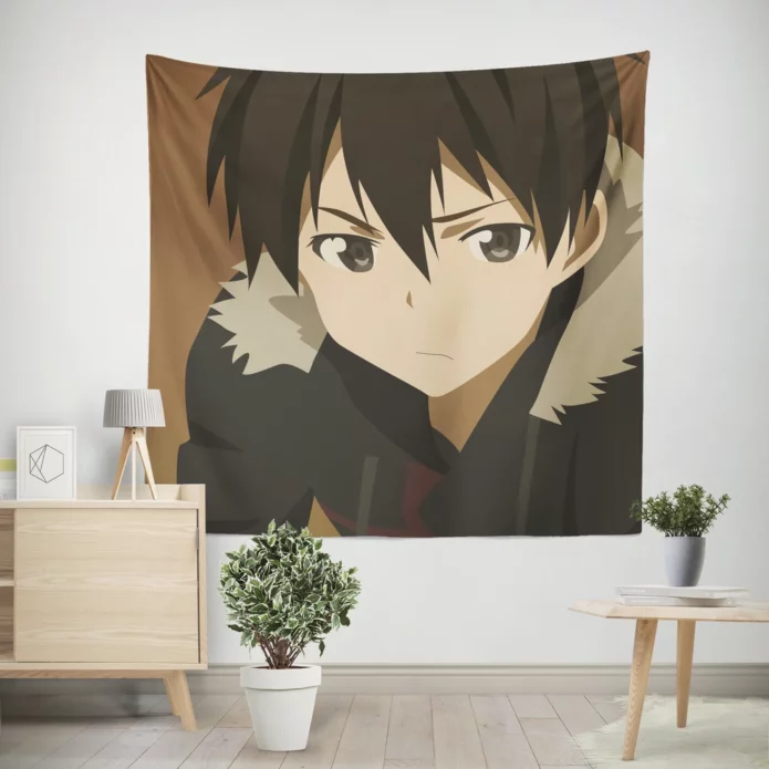 Kirito Sao Adventure Anime Quest Wall Tapestry