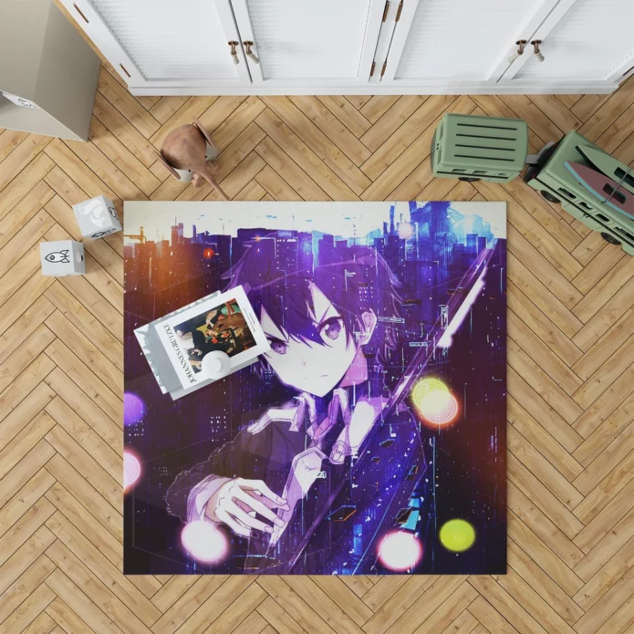 Kirito Unbound Sword Art Odyssey Anime Rug