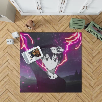 Kirito Unveiled Sword Art Chronicles Anime Rug