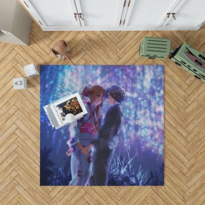 Kirito and Asuna SAO Love Story Anime Rug