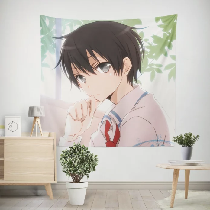 Kirito And Asuna Sao Power Couple Anime Wall Tapestry