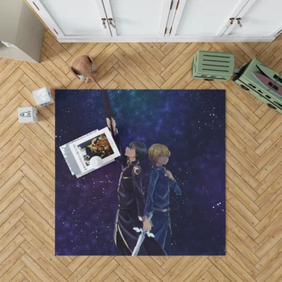 Kirito and Eugeo Sword Art Bonds Anime Rug