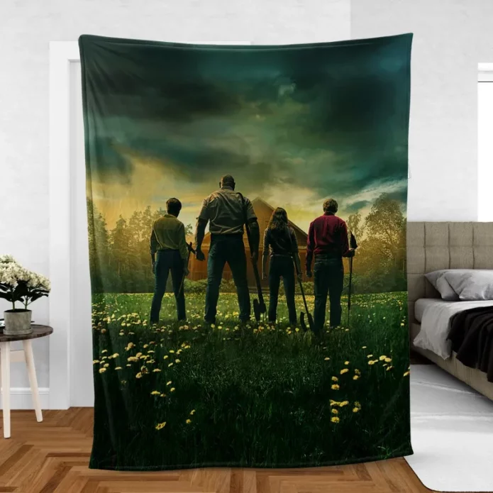 Knock At The Cabin Thrillers Tale Fleece Blanket