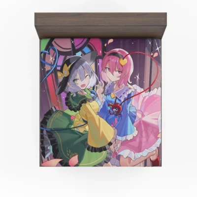 Koishi and Satori Duo of Touhou Delights Anime Fitted Sheet