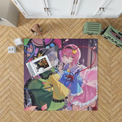 Koishi and Satori Duo of Touhou Delights Anime Rug