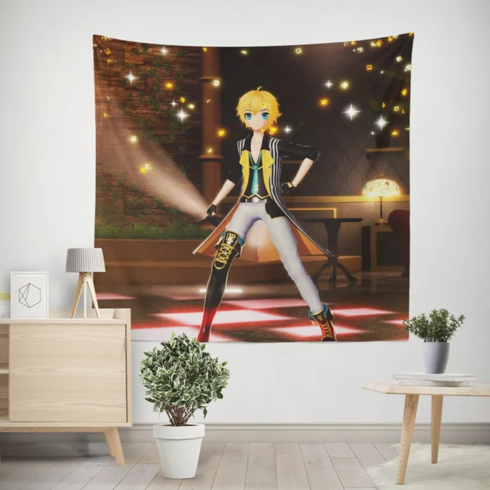 Len Kagamine Holy Lancer Of Diva X Anime Wall Tapestry