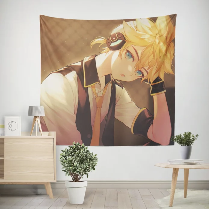 Len Kagamine Vocaloid Melody Maestro Anime Wall Tapestry