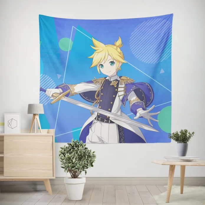 Len Kagamine In Project Sekai Adventure Anime Wall Tapestry