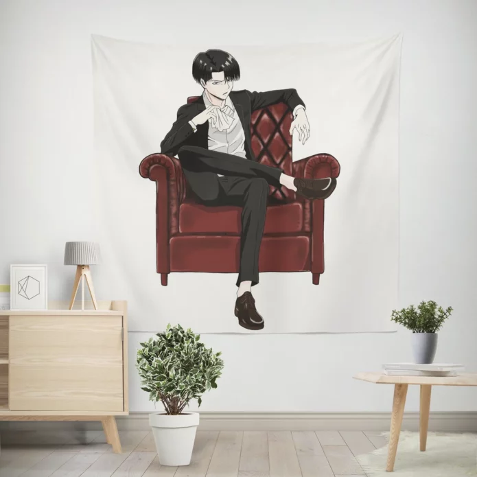 Levi Struggle Attack On Titan Anime Wall Tapestry