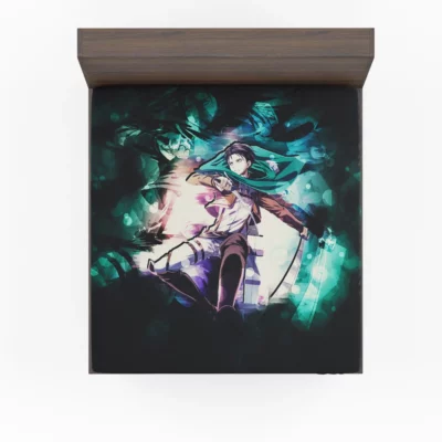 Levi Struggle Humanity Defense Anime Fitted Sheet