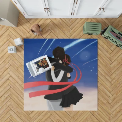 Love Echo Taki and Mitsuha Anime Rug