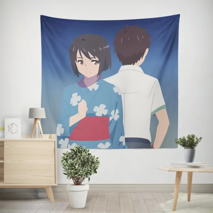 Love Threads Kimi No Na Wa Anime Wall Tapestry