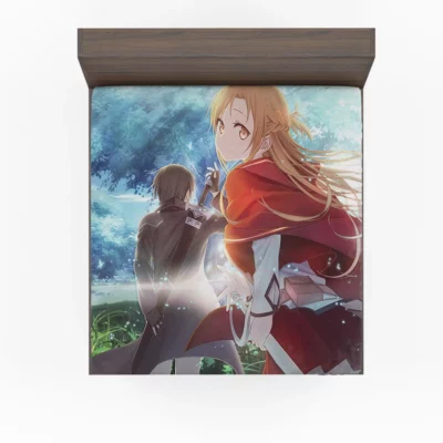 Love in Aincrad Sword Art Online Romance Anime Fitted Sheet